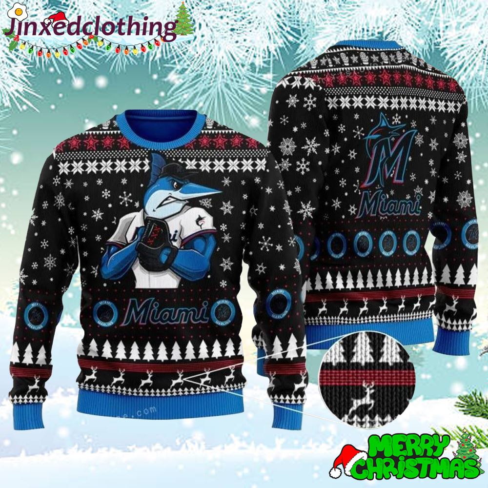 Miami Marlin Ugly Sweater For Unisex 